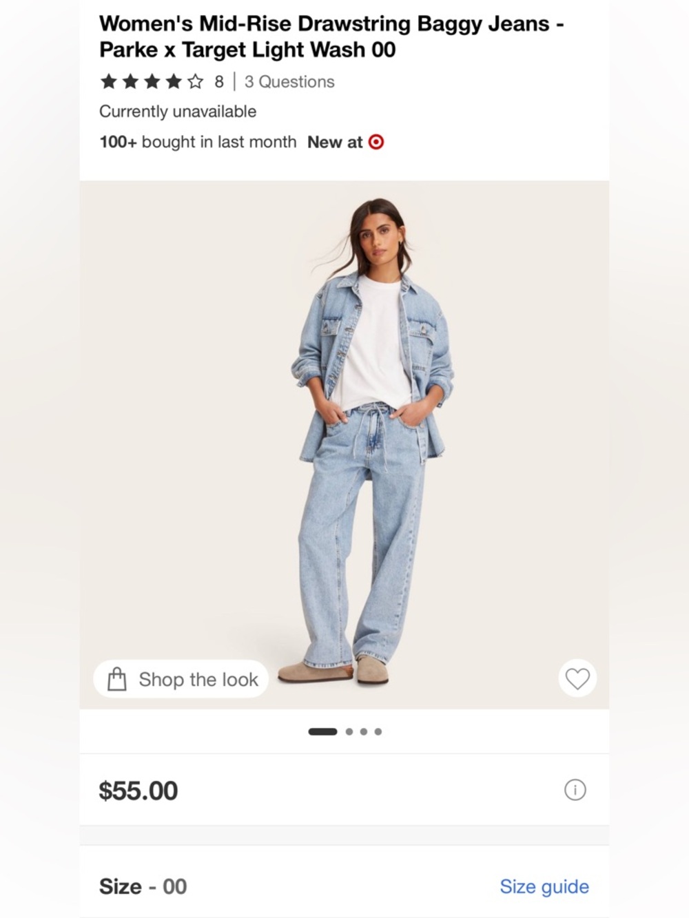 Target Parke Drawstring baggy jeans